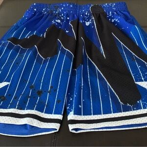 Mitchell & Ness NBA Authentic Orlando Magic Paint Splatter ShortsMen's Size L